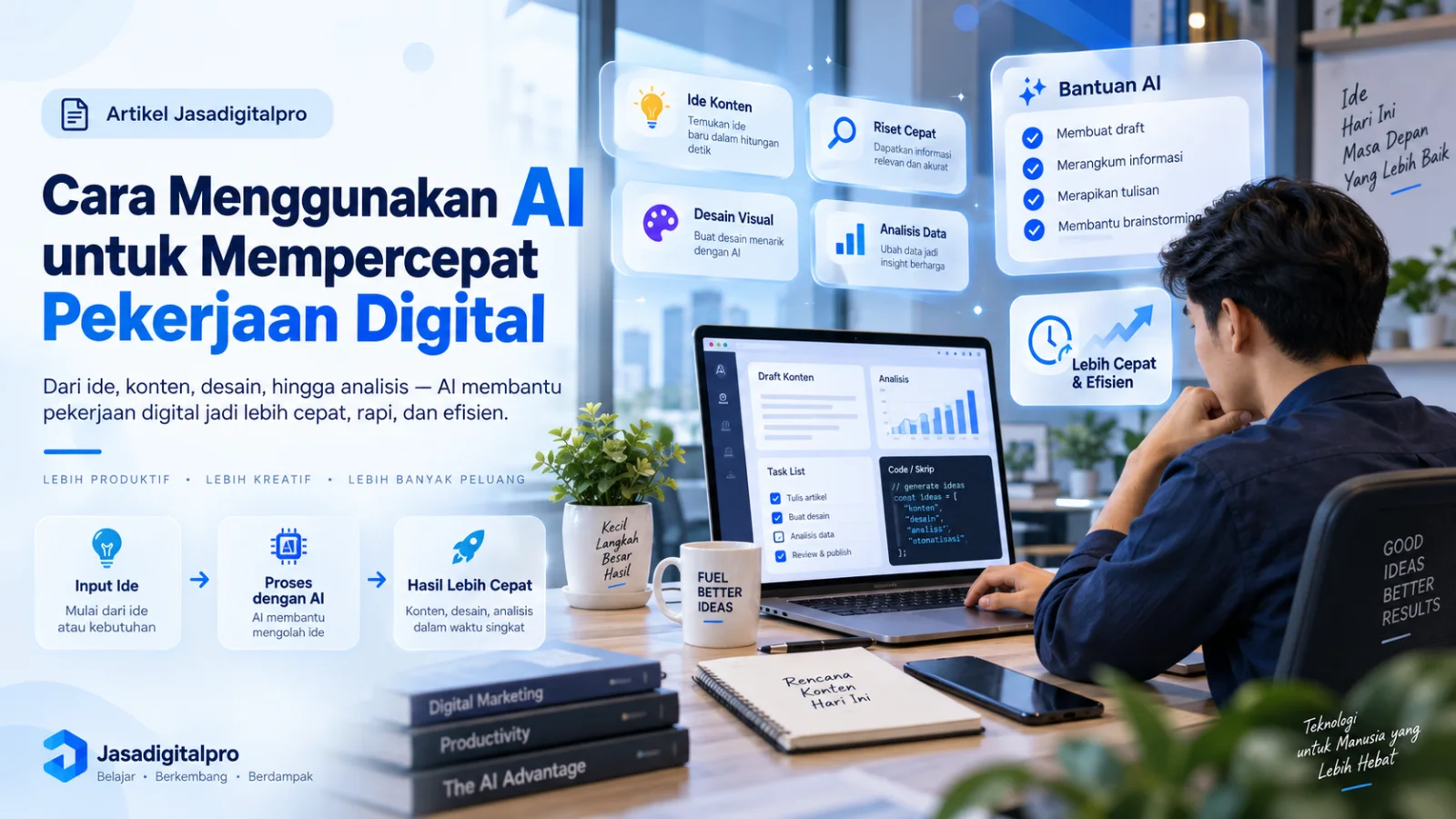 Cara Menggunakan AI untuk Mempercepat Pekerjaan Digital