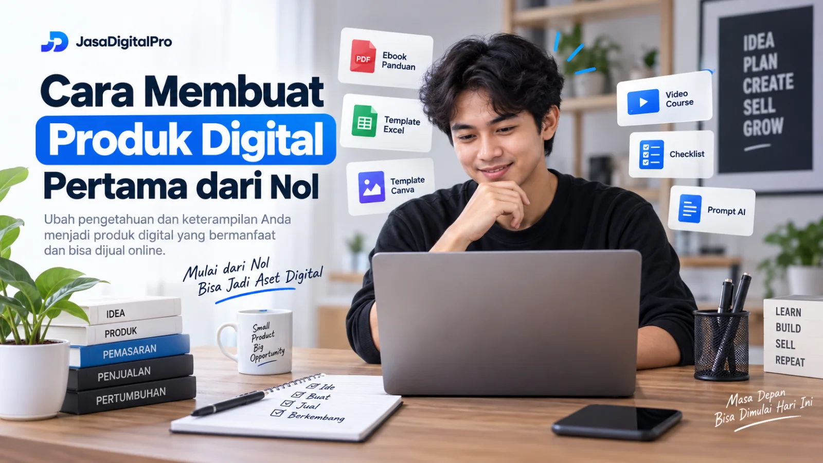 Cara Membuat Produk Digital Pertama dari Nol