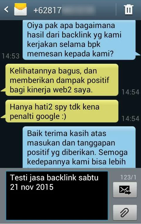 Testimonial Backlink SEO